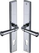 MP1932.LH-PC Heritage Brass 92mm Multi-Point Door Handle Lever Lock Colonial LH Design Polished Chrome finish