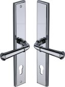 MP1932.RH-PC Heritage Brass 92mm Multi-Point Door Handle Lever Lock Colonial RH Design Polished Chrome finish