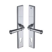 MP1932.RH-SC Heritage Brass 92mm Multi-Point Door Handle Lever Lock Colonial RH Design Satin Chrome finish