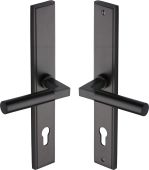 MP2259.LH-MB Heritage Brass 92mm Multi-Point Door Handle Lever Lock Bauhaus LH Design Matt Bronze finish