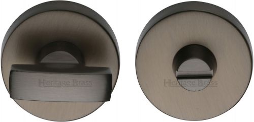 Click Here To Enlarge This Photo Of V1018-MB Heritage Brass Thumbturn & Emergency Release Matt Bronze Finish
