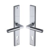 MP2259.RH-SC Heritage Brass 92mm Multi-Point Door Handle Lever Lock Bauhaus RH Design Satin Chrome finish