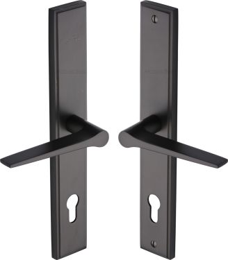 Click Here To Enlarge This Photo Of MP4189.LH-MB Heritage Brass 92mm Multi-Point Door Handle Lever Lock Gio LH Design Matt Bronze finish