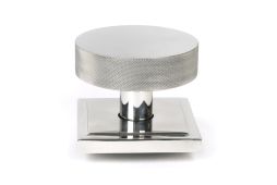 46769 From the Anvil Polished Marine SS (316) Brompton Centre Door Knob (Square)