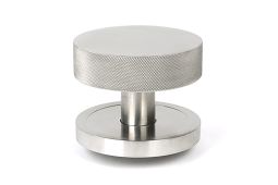 46770 From the Anvil Satin Marine SS (316) Brompton Centre Door Knob (Plain)