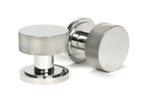 Click Here To Enlarge This Photo Of 46807 From the Anvil Polished Marine SS (316) Brompton Mortice/Rim Knob Set (Art Deco)