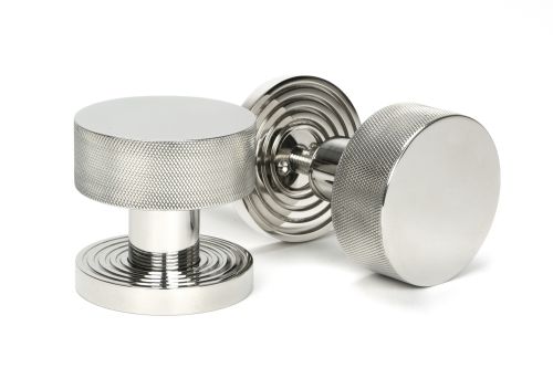 Click Here To Enlarge This Photo Of 46808 From the Anvil Polished Marine SS (316) Brompton Mortice/Rim Knob Set (Beehive)