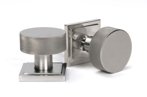 Click Here To Enlarge This Photo Of 46813 From the Anvil Satin Marine SS (316) Brompton Mortice/Rim Knob Set (Square)