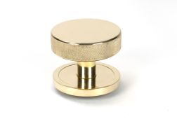 50826 From the Anvil Polished Brass Brompton Centre Door Knob (Plain)