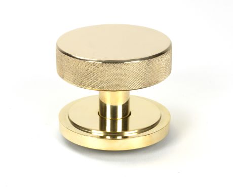 Click Here To Enlarge This Photo Of 50827 From the Anvil Polished Brass Brompton Centre Door Knob (Art Deco)