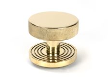 50828 From the Anvil Polished Brass Brompton Centre Door Knob (Beehive)