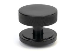 46755 From the Anvil Black Brompton Centre Door Knob (Art Deco)