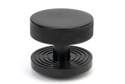 46756 From the Anvil Black Brompton Centre Door Knob (Beehive)