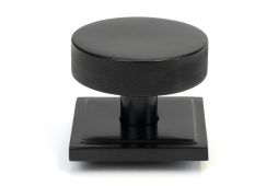 46757 From the Anvil Black Brompton Centre Door Knob (Square)