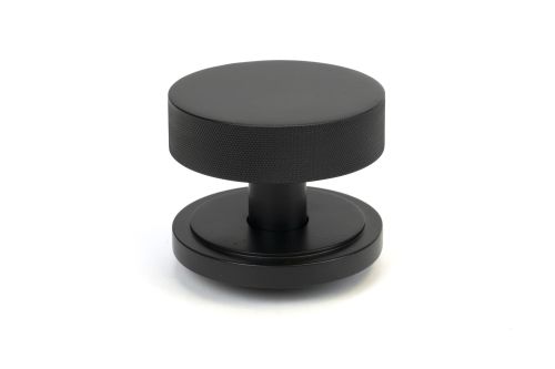 Click Here To Enlarge This Photo Of 46759 From the Anvil Matt Black Brompton Centre Door Knob (Art Deco)