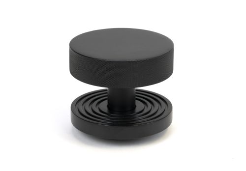Click Here To Enlarge This Photo Of 46760 From the Anvil Matt Black Brompton Centre Door Knob (Beehive)