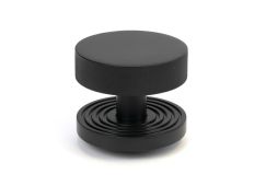 46760 From the Anvil Matt Black Brompton Centre Door Knob (Beehive)