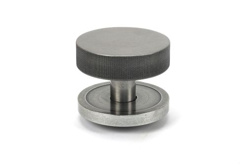 Click Here To Enlarge This Photo Of 46762 From the Anvil Pewter Brompton Centre Door Knob (Plain)