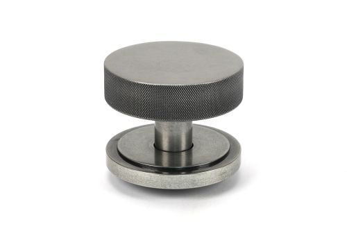 Click Here To Enlarge This Photo Of 46763 From the Anvil Pewter Brompton Centre Door Knob (Art Deco)