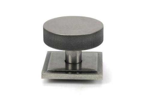 Click Here To Enlarge This Photo Of 46765 From the Anvil Pewter Brompton Centre Door Knob (Square)