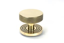 46736 From the Anvil Aged Brass Brompton Centre Door Knob (Beehive)