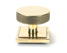 46737 From the Anvil Aged Brass Brompton Centre Door Knob (Square)