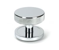 46738 From the Anvil Polished Chrome Brompton Centre Door Knob (Plain)
