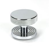 46740 From the Anvil Polished Chrome Brompton Centre Door Knob (Beehive)