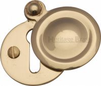 V1020-PB Heritage Brass Covered Keyhole Round Polished Brass Finish