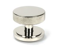 46743 From the Anvil Polished Nickel Brompton Centre Door Knob (Art Deco)