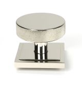 46745 From the Anvil Polished Nickel Brompton Centre Door Knob (Square)