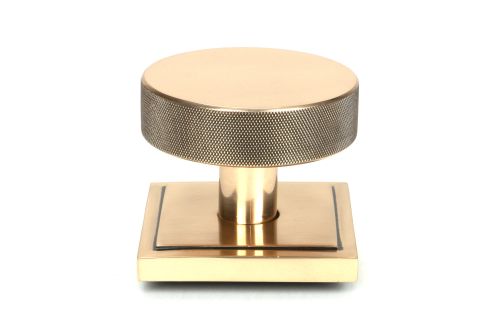 Click Here To Enlarge This Photo Of 46753 From the Anvil Polished Bronze Brompton Centre Door Knob (Square)