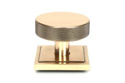 46753 From the Anvil Polished Bronze Brompton Centre Door Knob (Square)