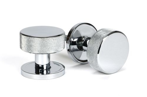 Click Here To Enlarge This Photo Of 46778 From the Anvil Polished Chrome Brompton Mortice/Rim Knob Set (Plain)