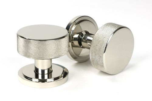 Click Here To Enlarge This Photo Of 46783 From the Anvil Polished Nickel Brompton Mortice/Rim Knob Set (Art Deco)