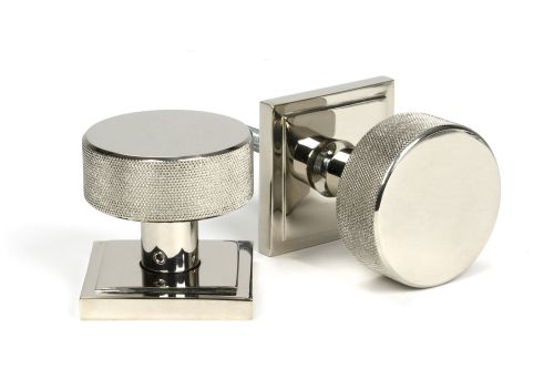Click Here To Enlarge This Photo Of 46785 From the Anvil Polished Nickel Brompton Mortice/Rim Knob Set (Square)
