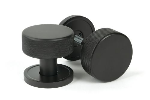 Click Here To Enlarge This Photo Of 46786 From the Anvil Aged Bronze Brompton Mortice/Rim Knob Set (Plain)