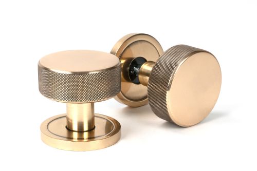 Click Here To Enlarge This Photo Of 46790 From the Anvil Polished Bronze Brompton Mortice/Rim Knob Set (Plain)
