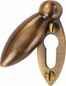 V1022-AT Heritage Brass Covered Keyhole Oval Antique Brass Finish