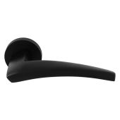 DU5BLK - Carlisle Brass Manital 'Dune' Lever on Round Rose - Matt Black