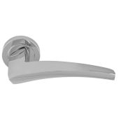 DU5CP - Carlisle Brass Manital 'Dune' Lever on Round Rose - Polished Chrome