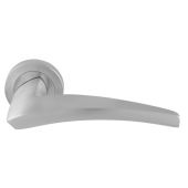 DU5SC - Carlisle Brass Manital 'Dune' Lever on Round Rose - Satin Chrome