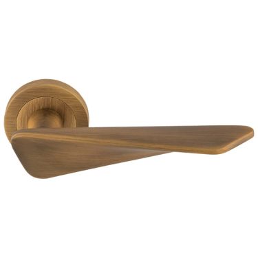 Click Here To Enlarge This Photo Of IN5AB - Carlisle Brass Manital 'Intona' Lever on Round Rose - Antique Brass