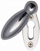 V1022-PC Heritage Brass Covered Keyhole Oval Polished Chrome Finish