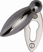 V1022-PNF Heritage Brass Covered Keyhole Oval Polished Nickel Finish