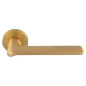VX5SB - Carlisle Brass Manital 'Vortex' Lever on Round Rose - Satin Brass