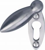 V1022-SC Heritage Brass Covered Keyhole Oval Satin Chrome Finish