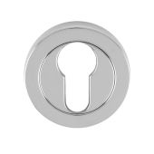 EUL001CP - Carlisle Brass Euro Profile Escutcheon Polished Chrome