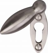 V1022-SN Heritage Brass Covered Keyhole Oval Satin Nickel Finish