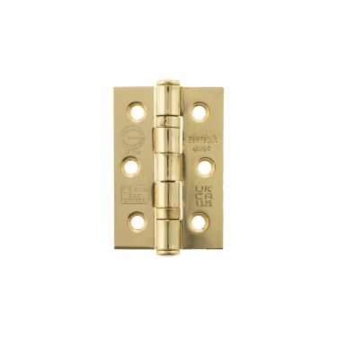 Click Here To Enlarge This Photo Of Atlantic - A2H322PB Grade 7 CE Fire Rated Ball Bearing Hinges 3" x 2" x 2mm - Polished Brass